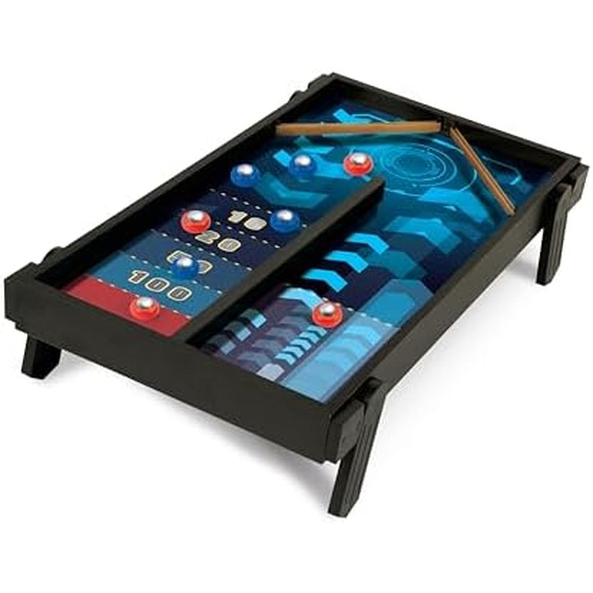 Merchant Ambassador 2 in 1 Sling Hockey & Rebound shuffleboard !Wooden Game Set! Age 5 & Above! Girls and Boys