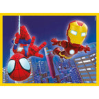 Clementoni 41198 Marvel Spidey And His Amazing Friends Jigsaw 12 Pieces-Supercolor Children 3-5 Years, Cartoon, Gift for Boy/Girls, Puzzle for Kids, Made in Italy, Multicolor