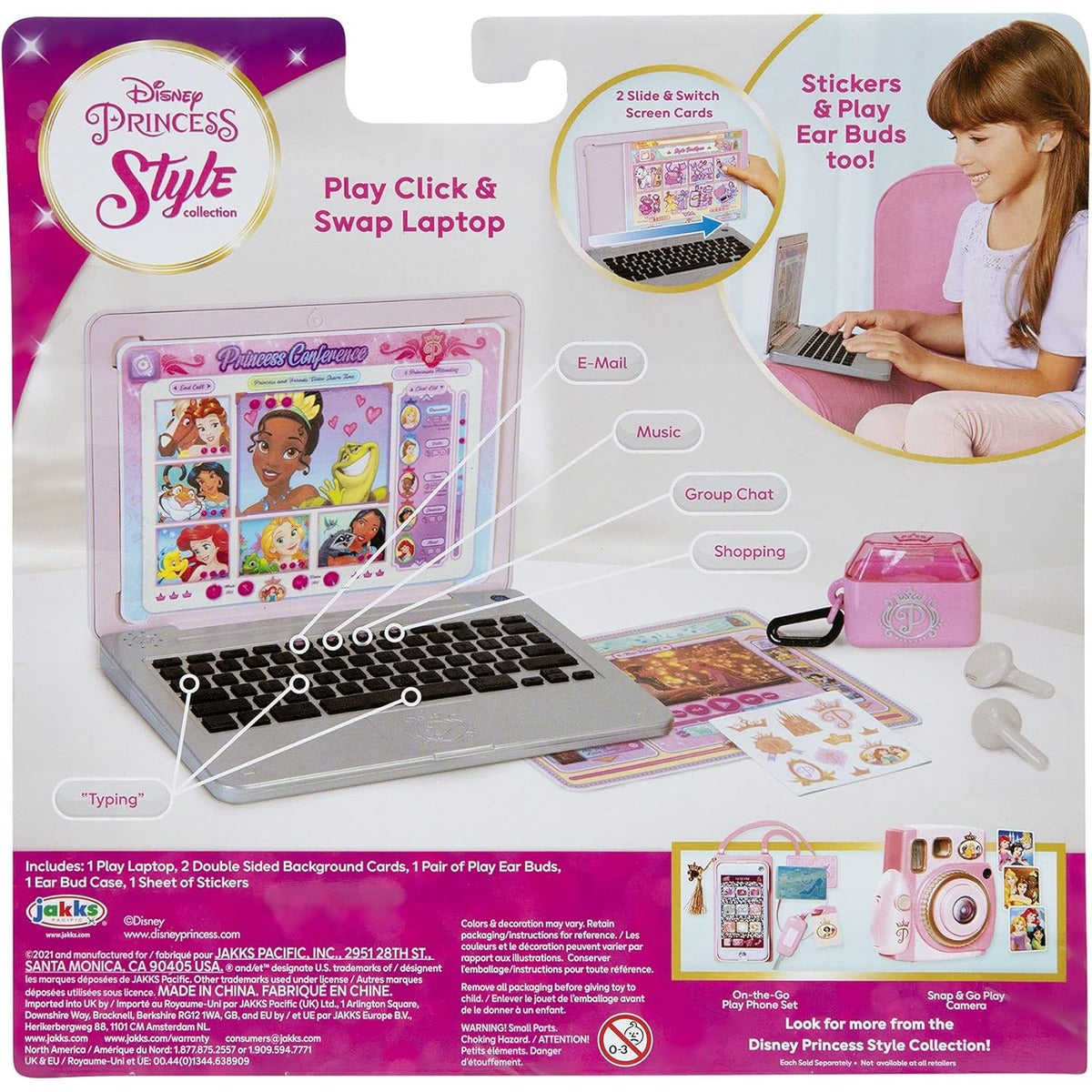 Disney Princess Style Collection Laptop with Phrases