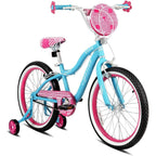 Spartan Spartan 20" Serena Girls Bicycle with Training Wheels - Steel Frame, Adjustable Seat & Handlebar - Big Bike for Ages 