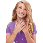 SNS Jewel Nail Tint Designer Kit for Girls, All-in-One Art Set with 6 Nail Polishes, Glitters, Sequins, Stickers, Stick On Gems, Tattoos, Nail Polish Set for Birthday Parties & Makeovers, Ages 8+
