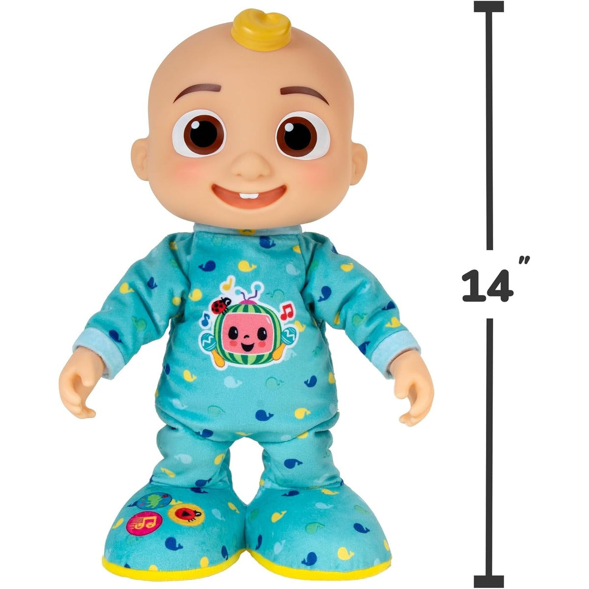 CoComelon Dancing JJ Feature Doll - Learn to Dance with JJ - Lights, Sounds, Songs, Freeze Dance, and More - Move and Groove with 14” JJ - Toys for Babies, Toddlers, and Preschoolers