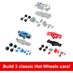 Mattel Games Hot Wheels Build ‘N Slam Kids Game with Buildable Classic Cars