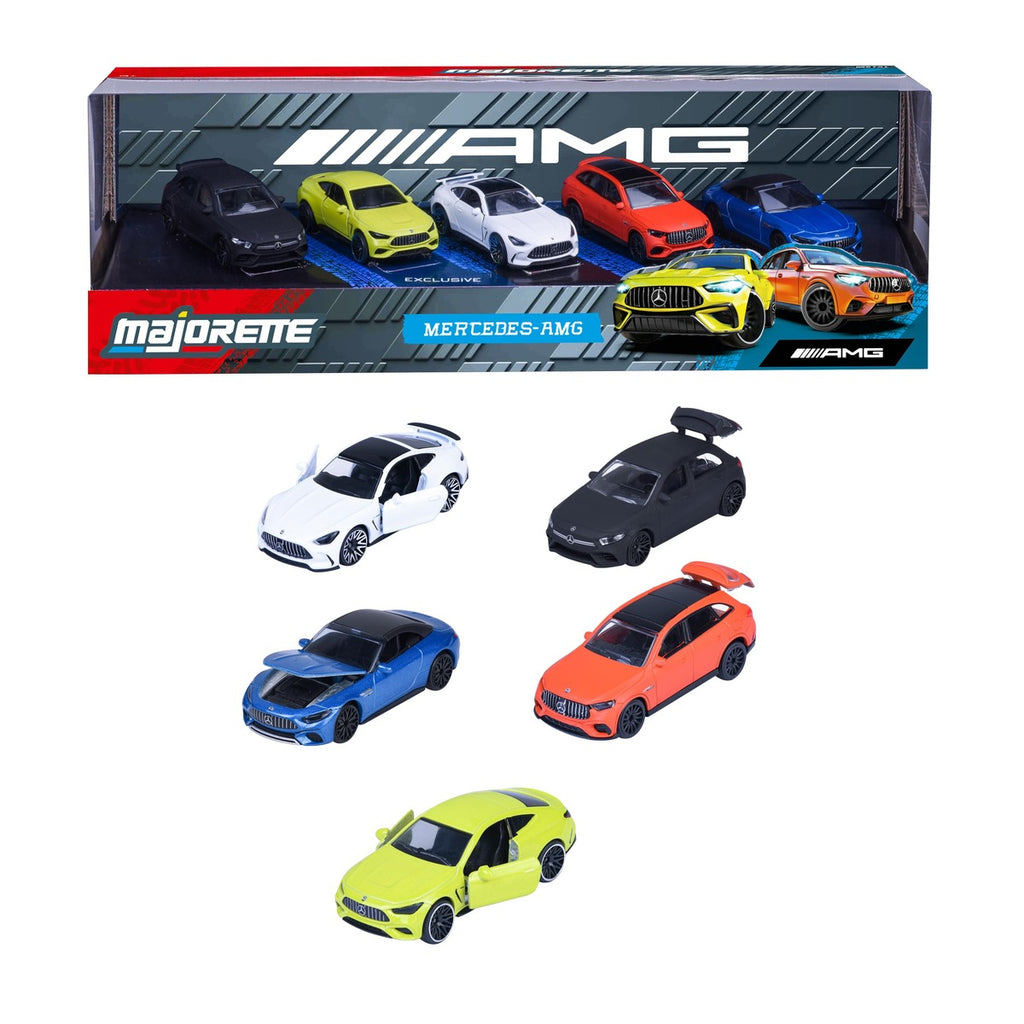 Mercedes-AMG 5 Pieces Giftpack die cast Collection Vehicles to Display and Play