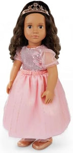 Our Generation Doll w/Princess Dress, Doll with Pink Gown & Tiara Estrella