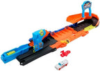 Hot Wheels City Toy Car Track Set, Transforming Stunt Garage Playset & 1