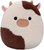 SQCR - Plush 12 Ronnie - Brown and White Cow - Fuzzamallows