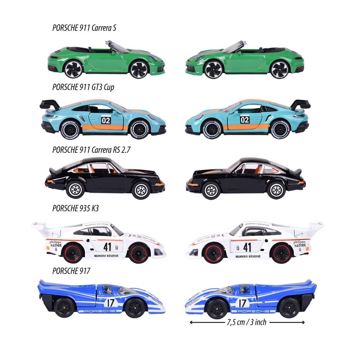 Majorette 212053172 Porsche Motorsport Gift Pack (Set of 5 Toy Cars)