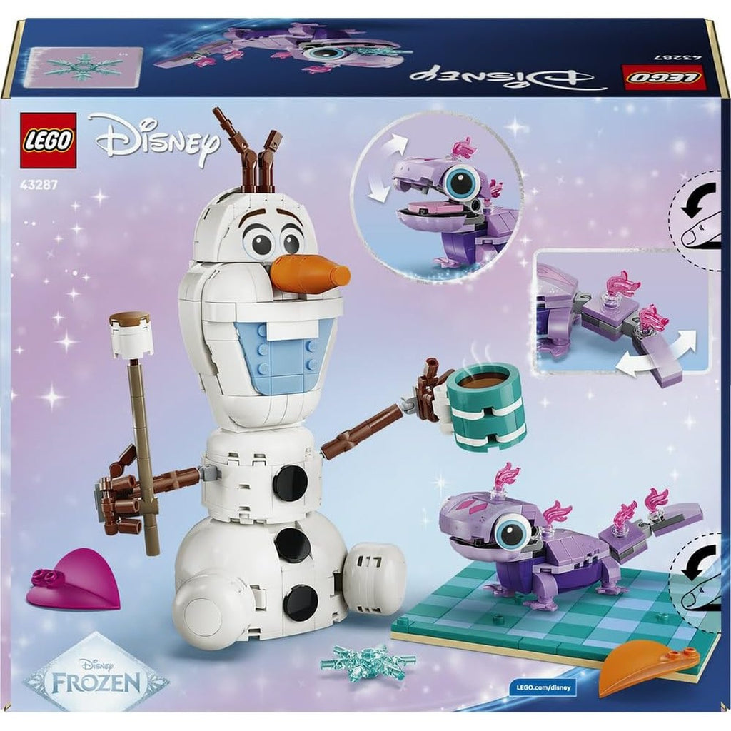 LEGO | Disney Frozen Olaf and Bruni's Picnic Fun Toy - Snowman Figure w/a Picnic Blanket & Accessories - DIY Bedroom