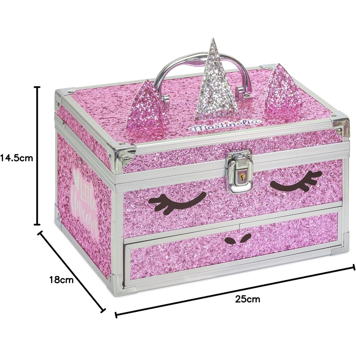 MARTINELIA UNICORN BIG GLITTER CASE