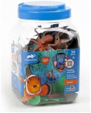 30 pcs ocean animal playset in 3.2L bucket