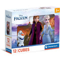 Clementoni 41192 Frozen - 12 Pieces Children 3 Years, Cartoon, Cube, Disney Puzzle, Made in Italy, Multicoloured