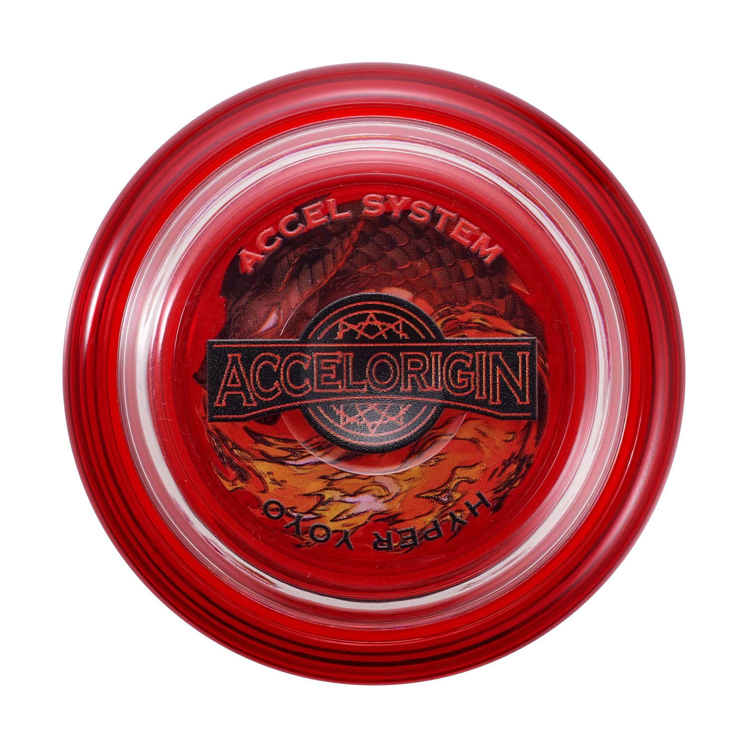 Bandai 60001 Accel Hyper Red Yo-Yo, Skill Game, Optimal Yoyo for Children 8 Years, with its Accel System, Test All Tricks Eas