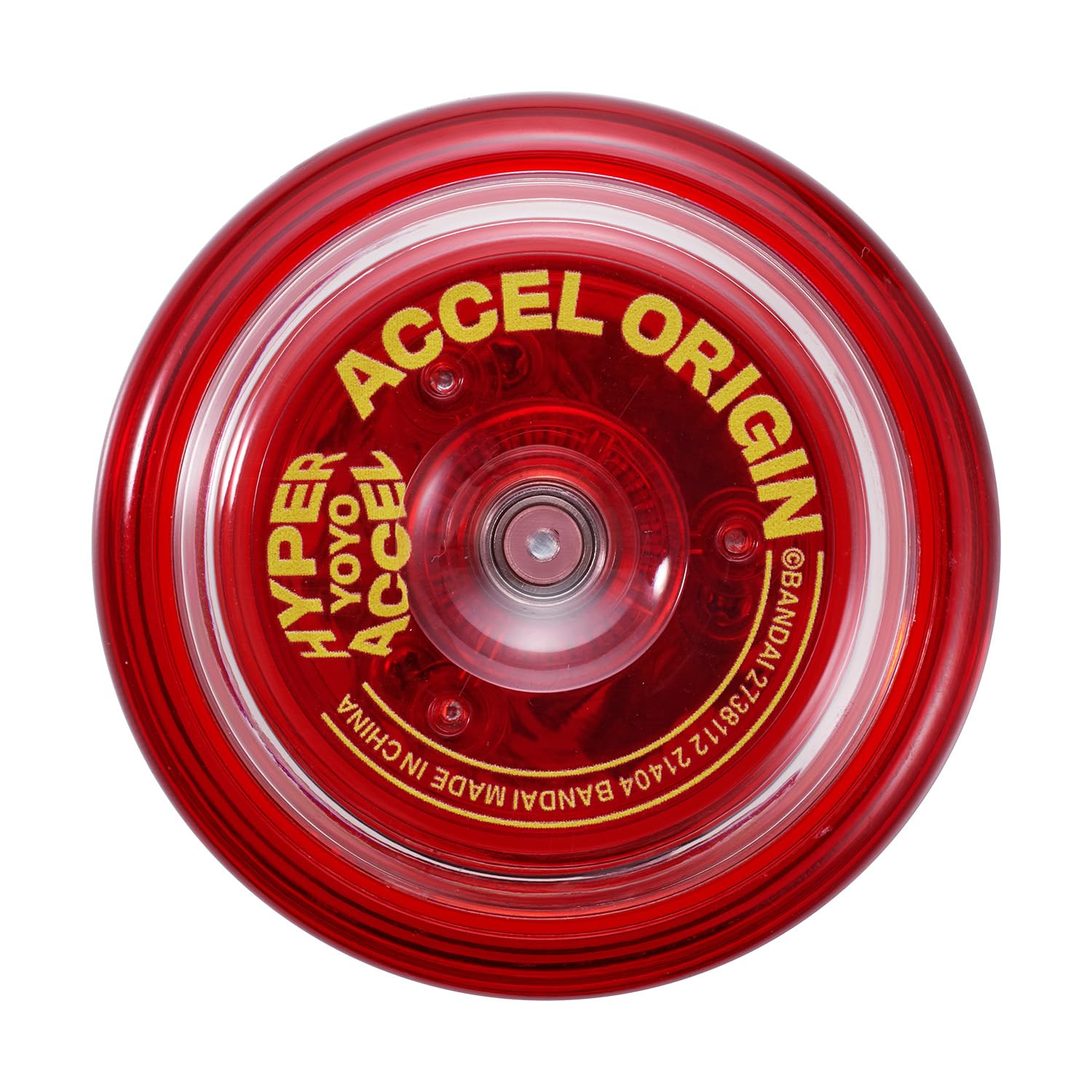 Bandai 60001 Accel Hyper Red Yo-Yo, Skill Game, Optimal Yoyo for Children 8 Years, with its Accel System, Test All Tricks Eas