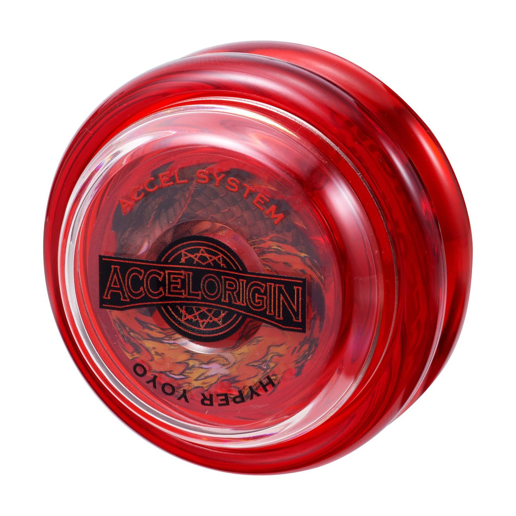 Bandai 60001 Accel Hyper Red Yo-Yo, Skill Game, Optimal Yoyo for Children 8 Years, with its Accel System, Test All Tricks Eas