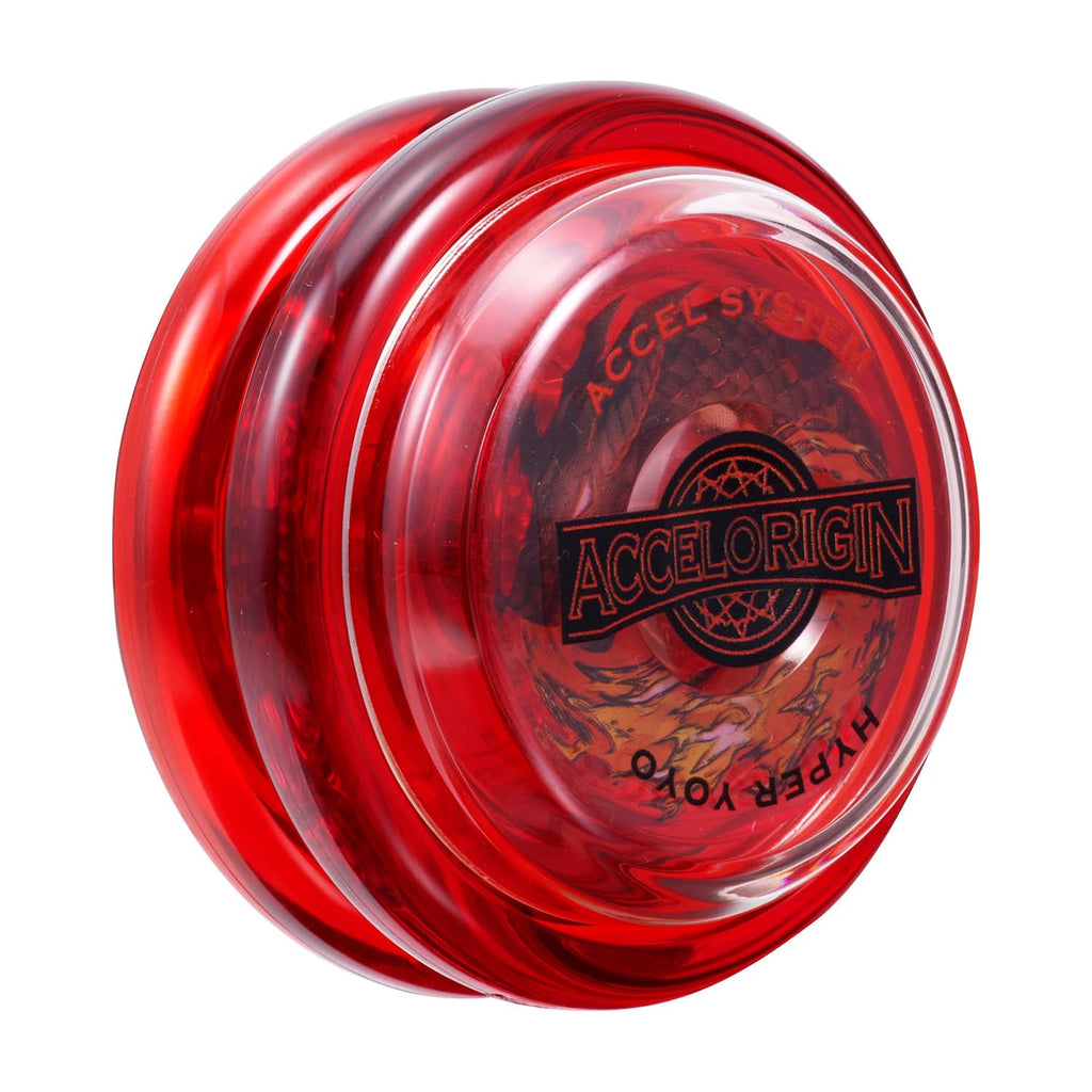 Bandai 60001 Accel Hyper Red Yo-Yo, Skill Game, Optimal Yoyo for Children 8 Years, with its Accel System, Test All Tricks Eas