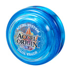 Bandai 60003 Accel Hyper Blue Yo-Yo, Skill Game, Optimal Yoyo for Children of 8 Years, with its Accel System, Test All Tricks