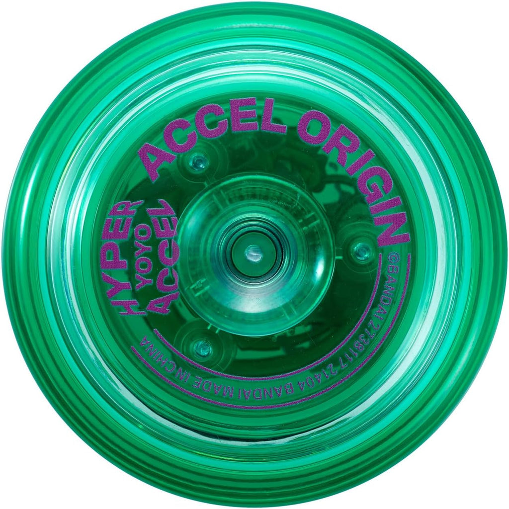 Bandai 60006 Accel Hyper Green Yo-Yo, Skill Game, Optimal Yoyo for Children 8 Years, with its Accel System, Test All Tricks E