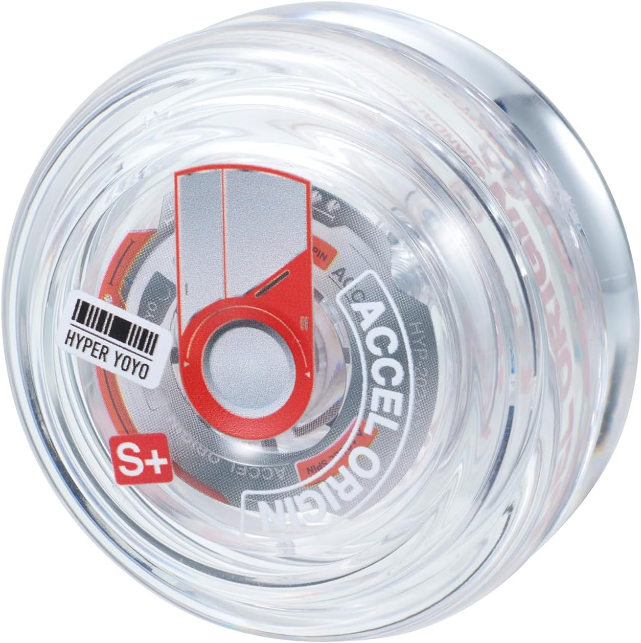 Bandai 60007 Accel Hyper White Yo-Yo, Skill Game, Optimal Yoyo for Children 8 Years, with its Accel System, Test All Tricks E