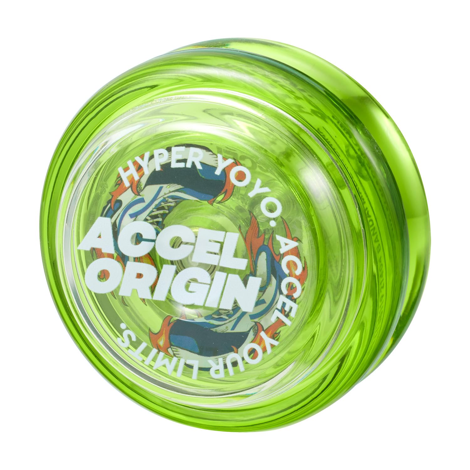 Bandai 60008 Accel Hyper Lime Green Yoyo, Skill Game