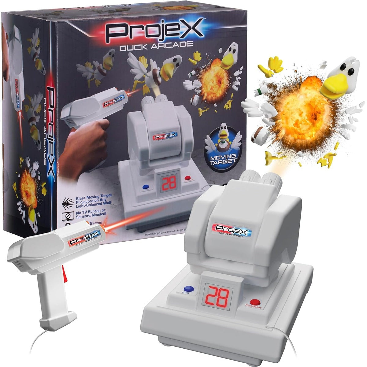 ProjeX Duck Shot Projecting Game Arcade, Multicolor