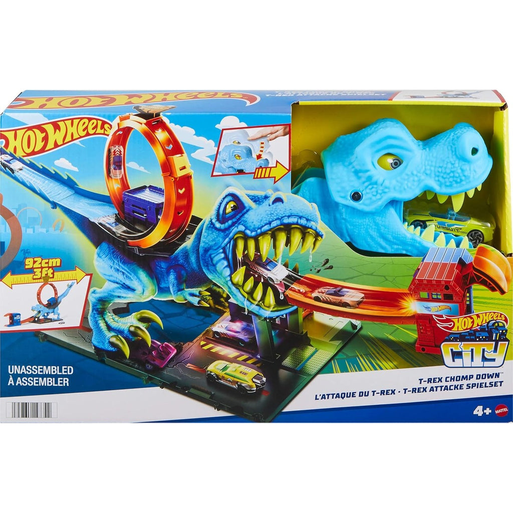 Hot Wheels City Track Set with 1 Toy Car