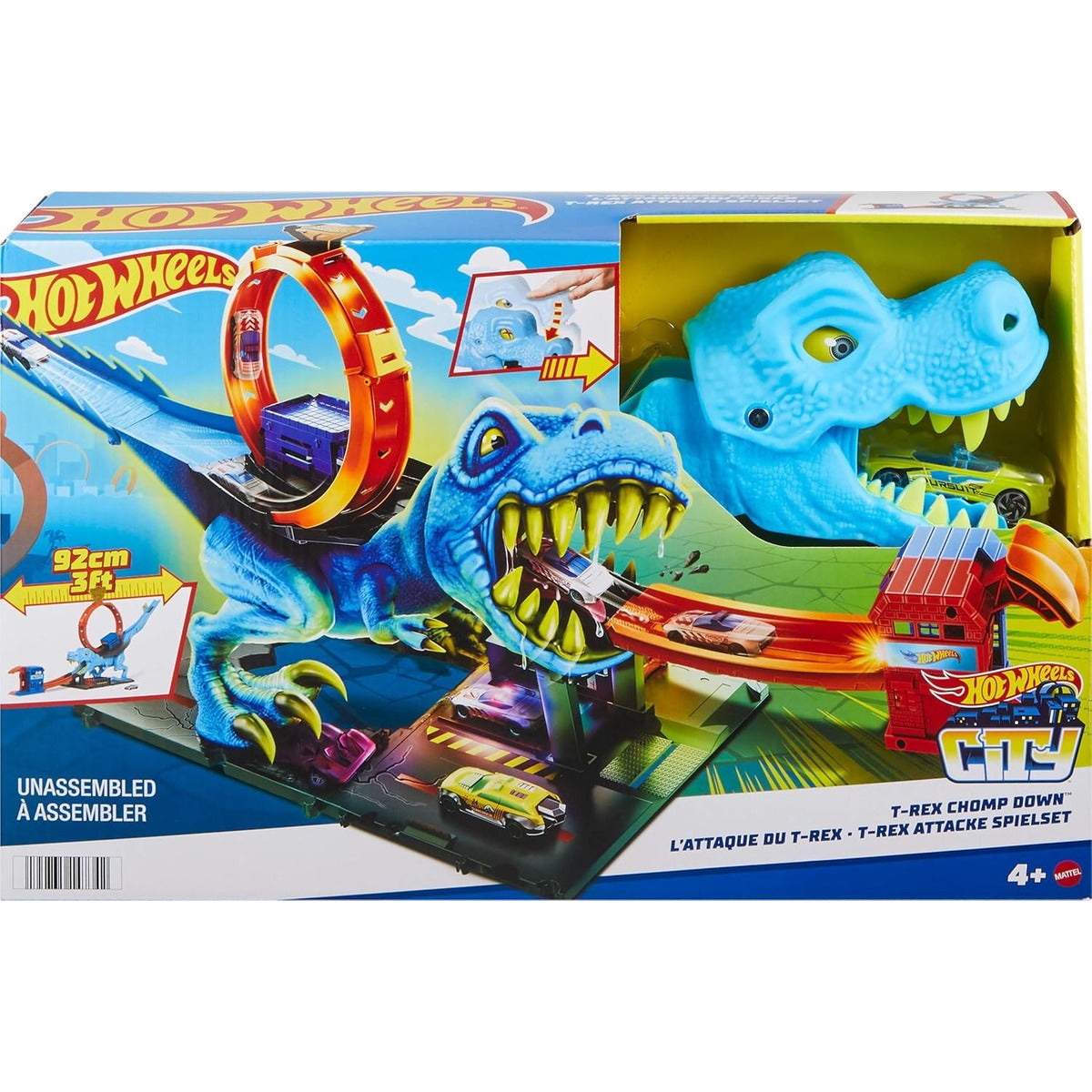 Hot Wheels City Track Set with 1 Toy Car