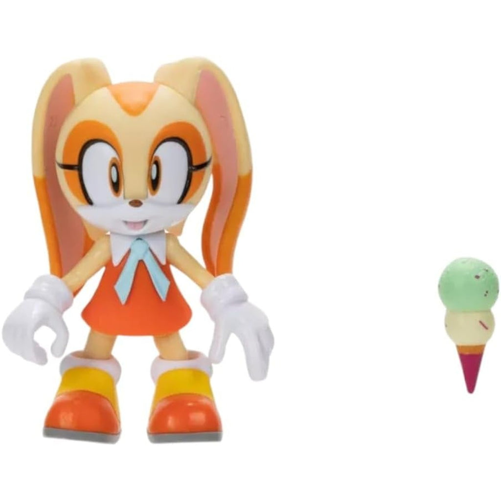Amazon.com: Sonic The Hedgehog Wave 13 Cream 4-Inch Mini Figure [with Ice Cream Cone] : Toys & Games
