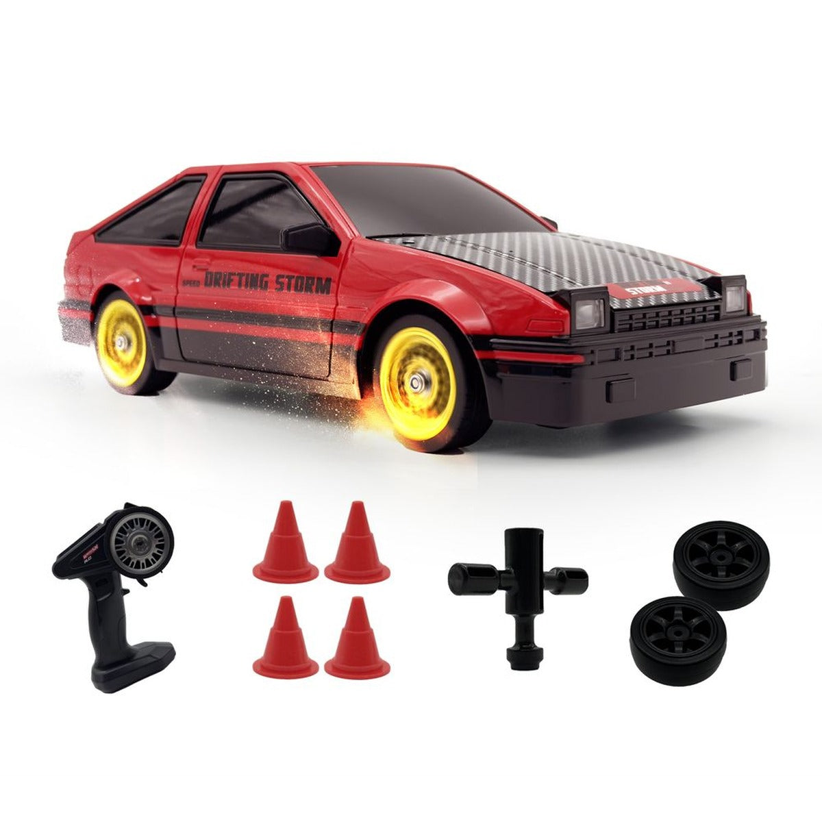 Funsterz - Drift Series RC Car - Drifting Storm Edition - Red
