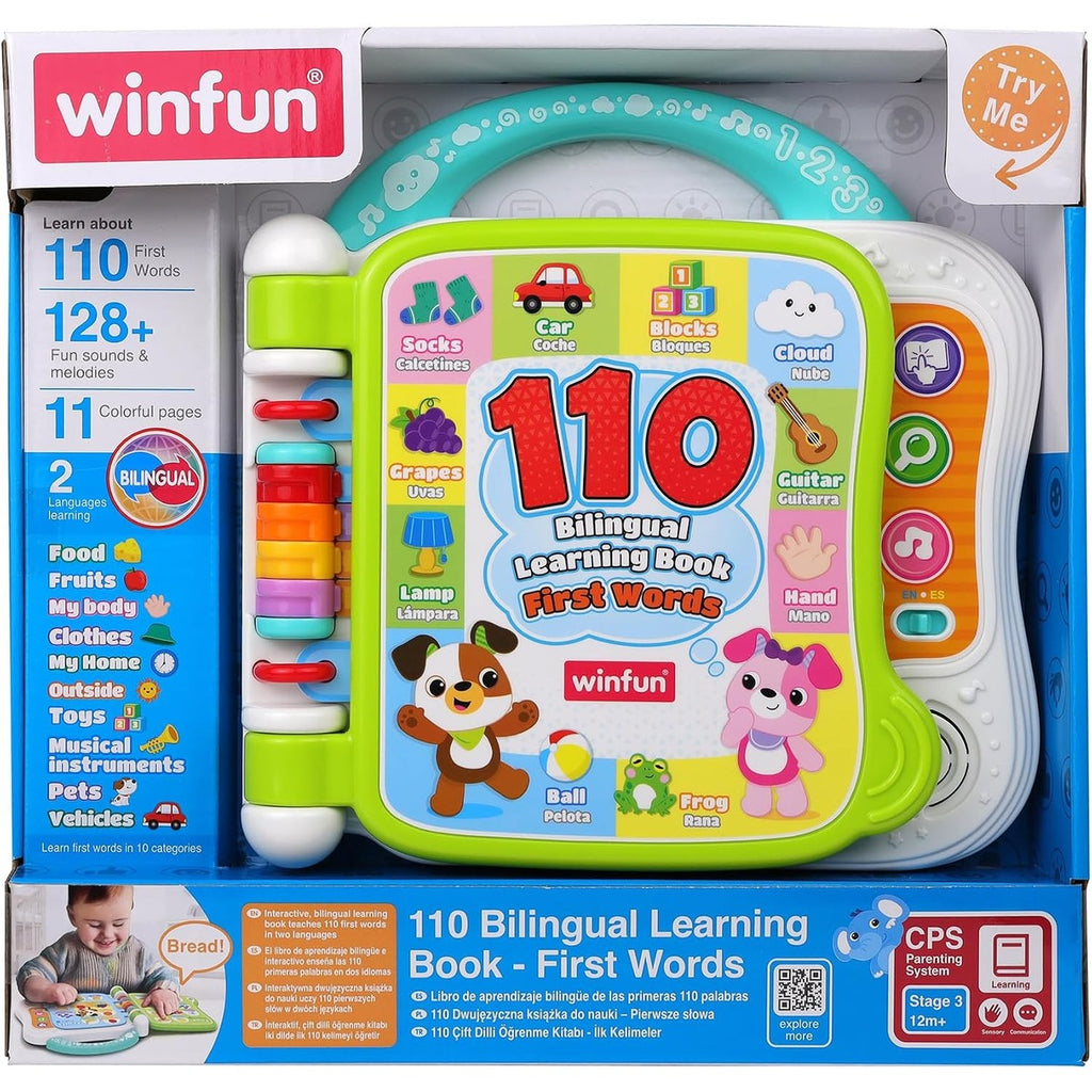 Winfun 110 Bilingual Learning Book - First Words 12M+ toy