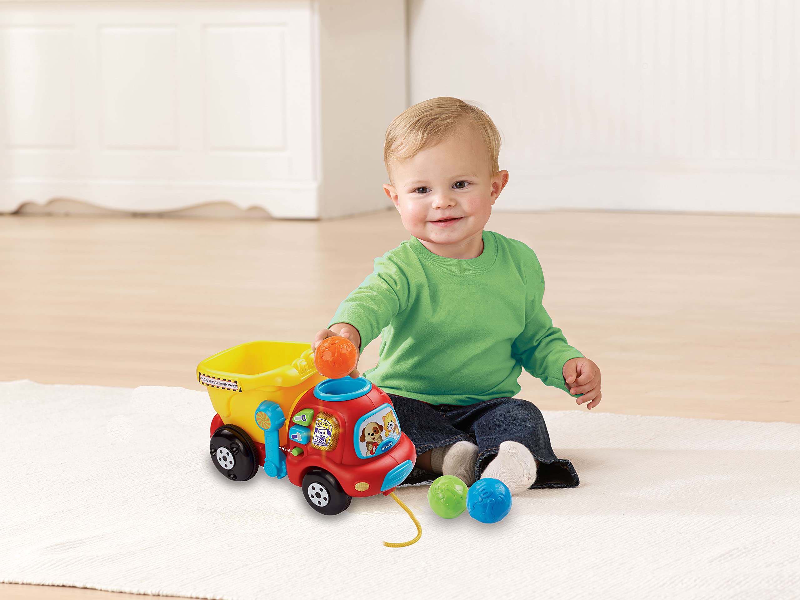 VTech Put and Take Dumper Truck, Baby Interactive Toys for Toddlers