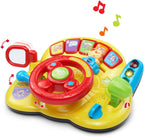 VTech Turn and Learn Driver, Yellow 10.8" x 4.3" x 8.9" Yellow