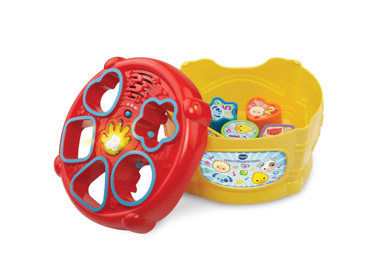 VTech Sort and Discover Drum, Musical Toy with Learning Games, Interactive Toy Suitable for Boys and Girls Aged 12 Months &amp; Over
