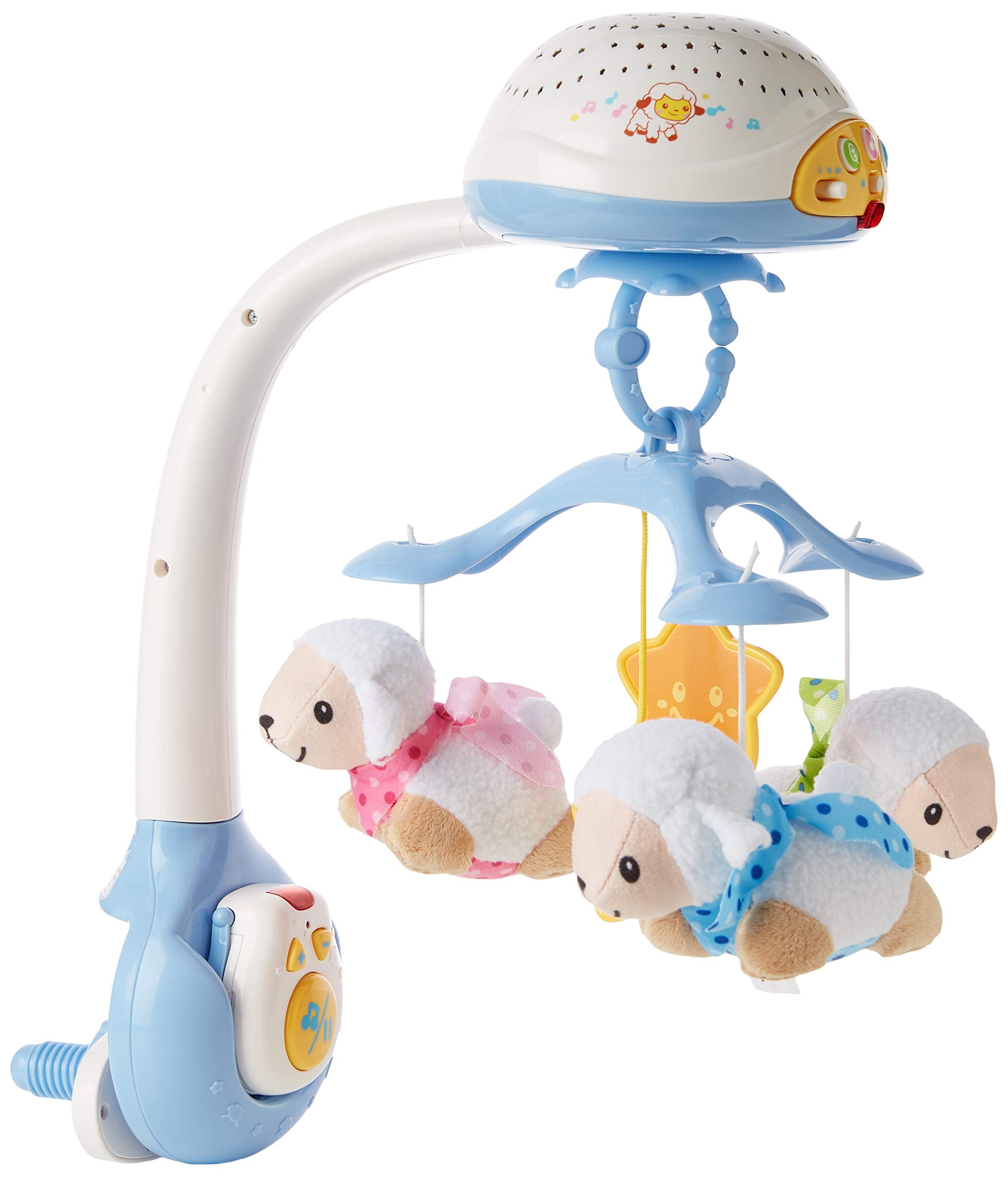 VTech Lullaby Lambs Mobile (Blue), Baby Night Light Projector