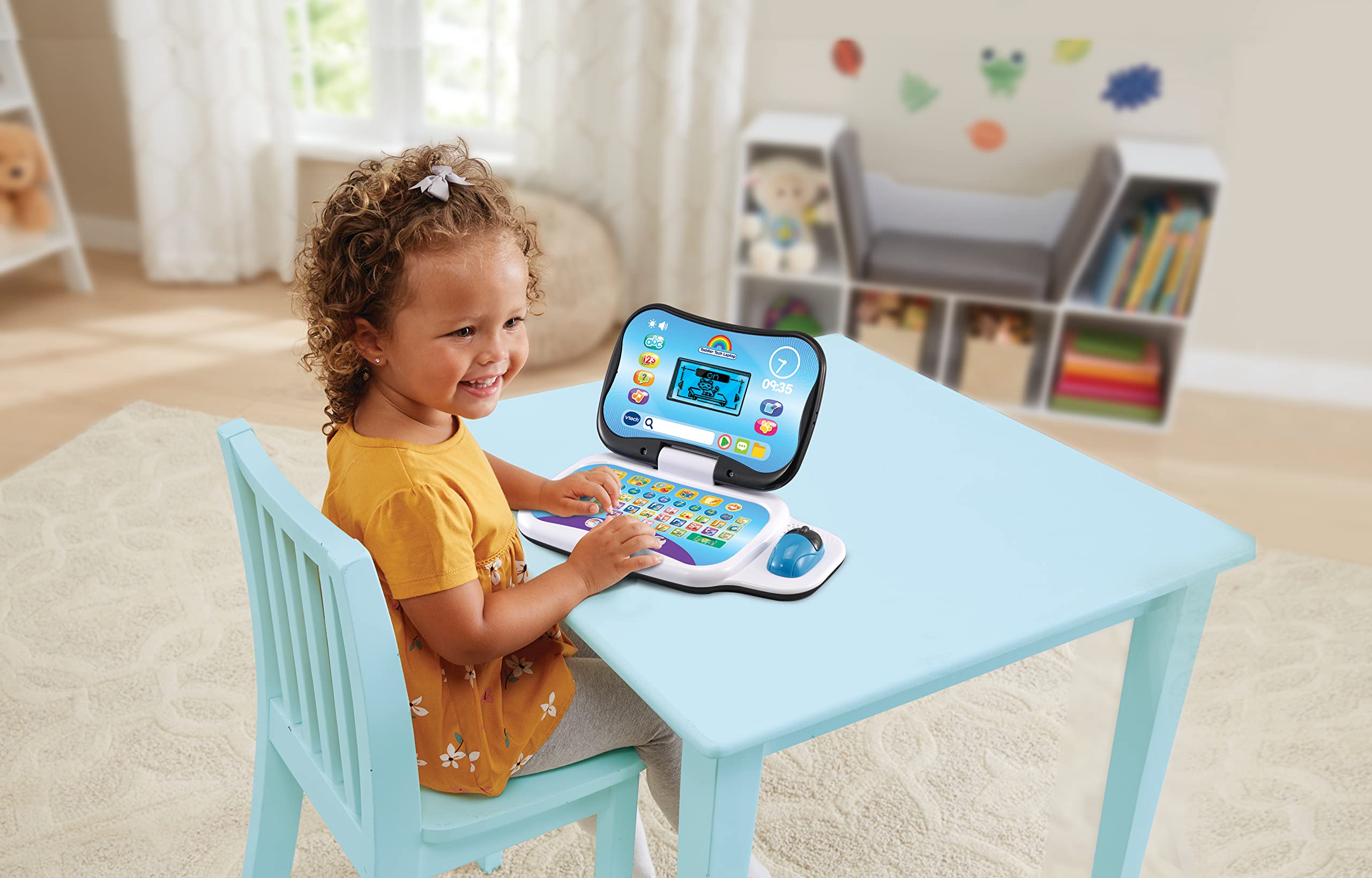 VTech Toddler Tech Laptop, Interactive Educational Computer Toy