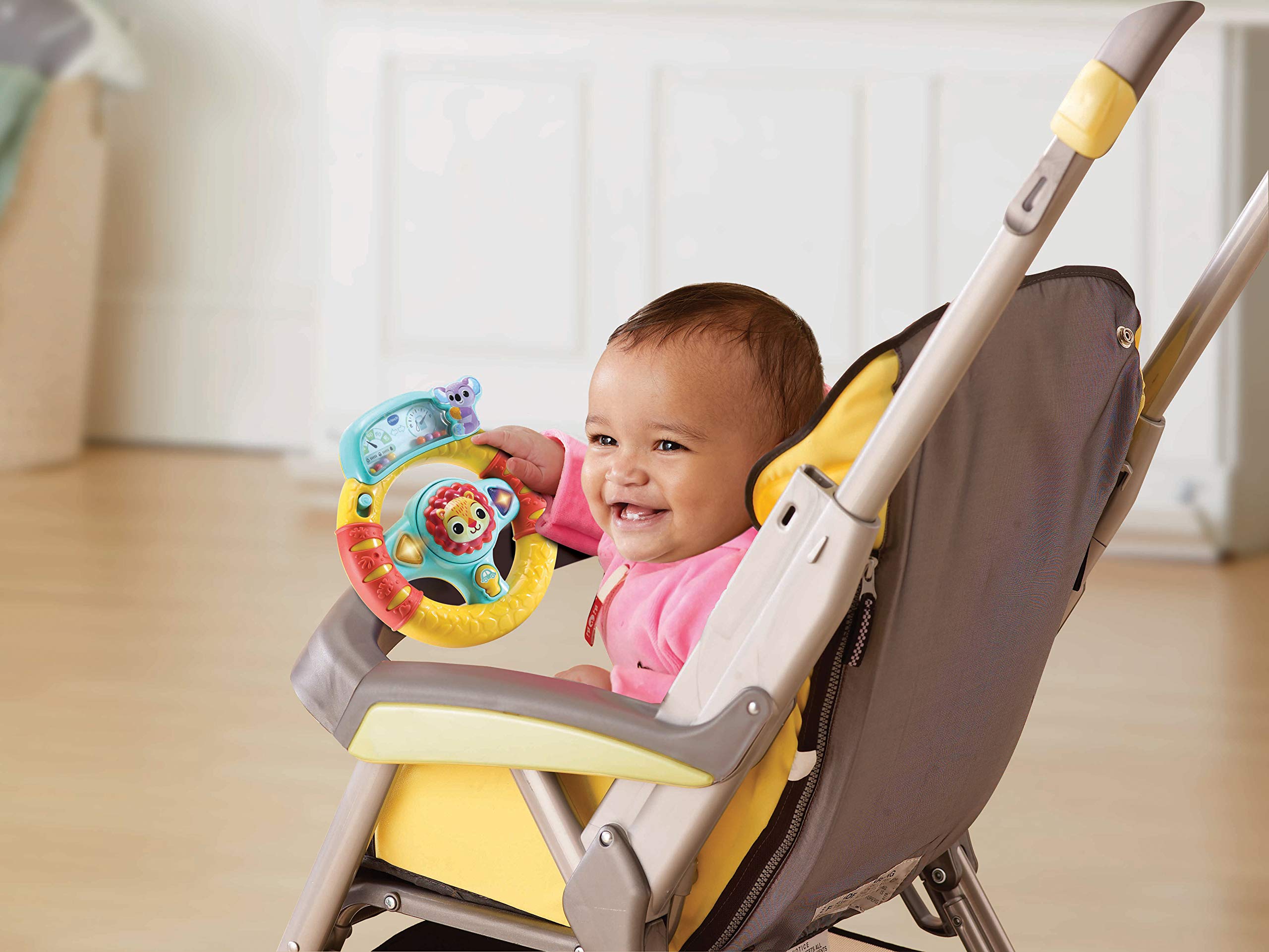 VTech Baby Roar & Explore Wheel, Interactive Baby Toy with Phrases