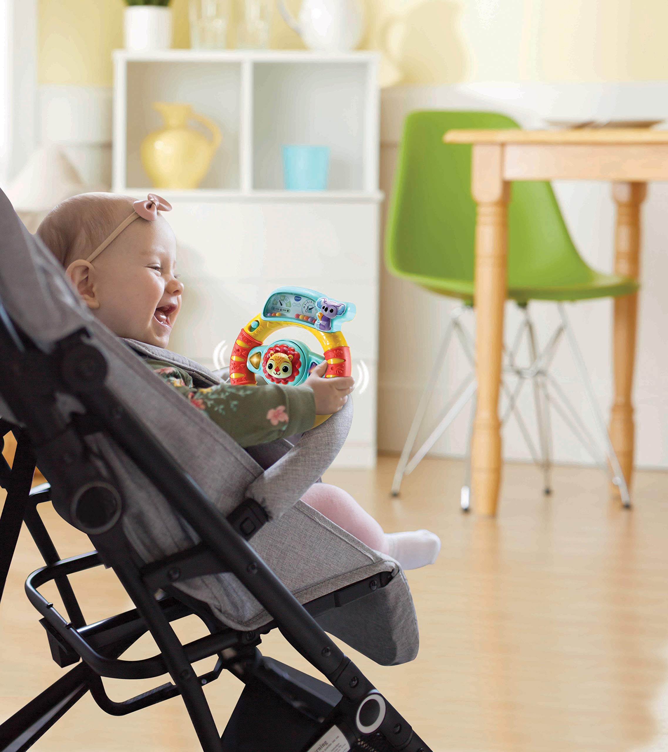 VTech Baby Roar & Explore Wheel, Interactive Baby Toy with Phrases