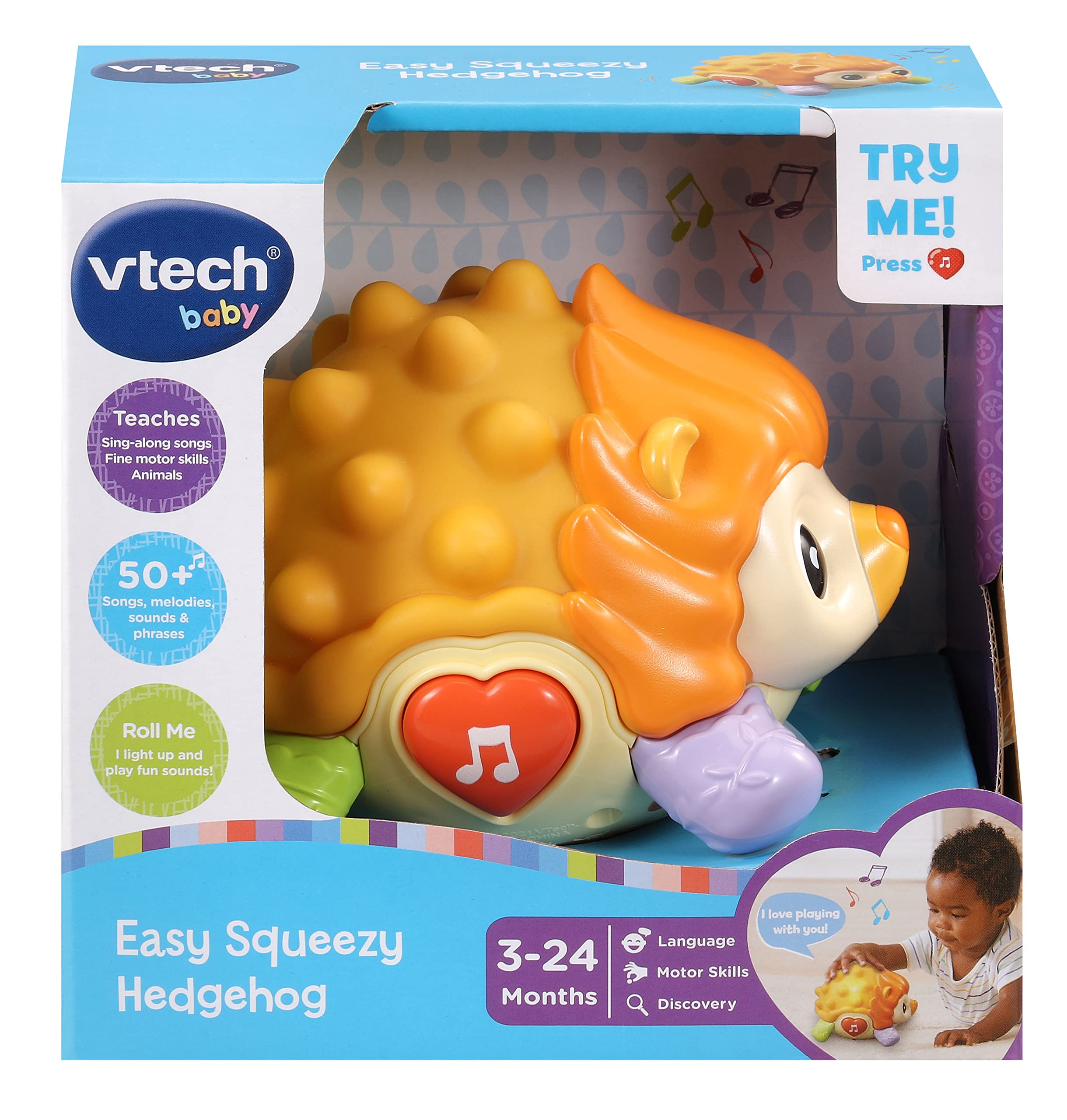 VTech 550203 Baby Easy Squeezy Hedgehog, Multi