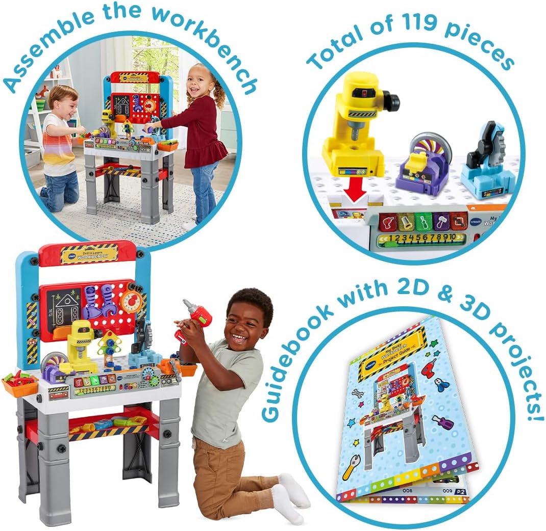 VTech My Busy Workbench, Interactive Toddler Toy