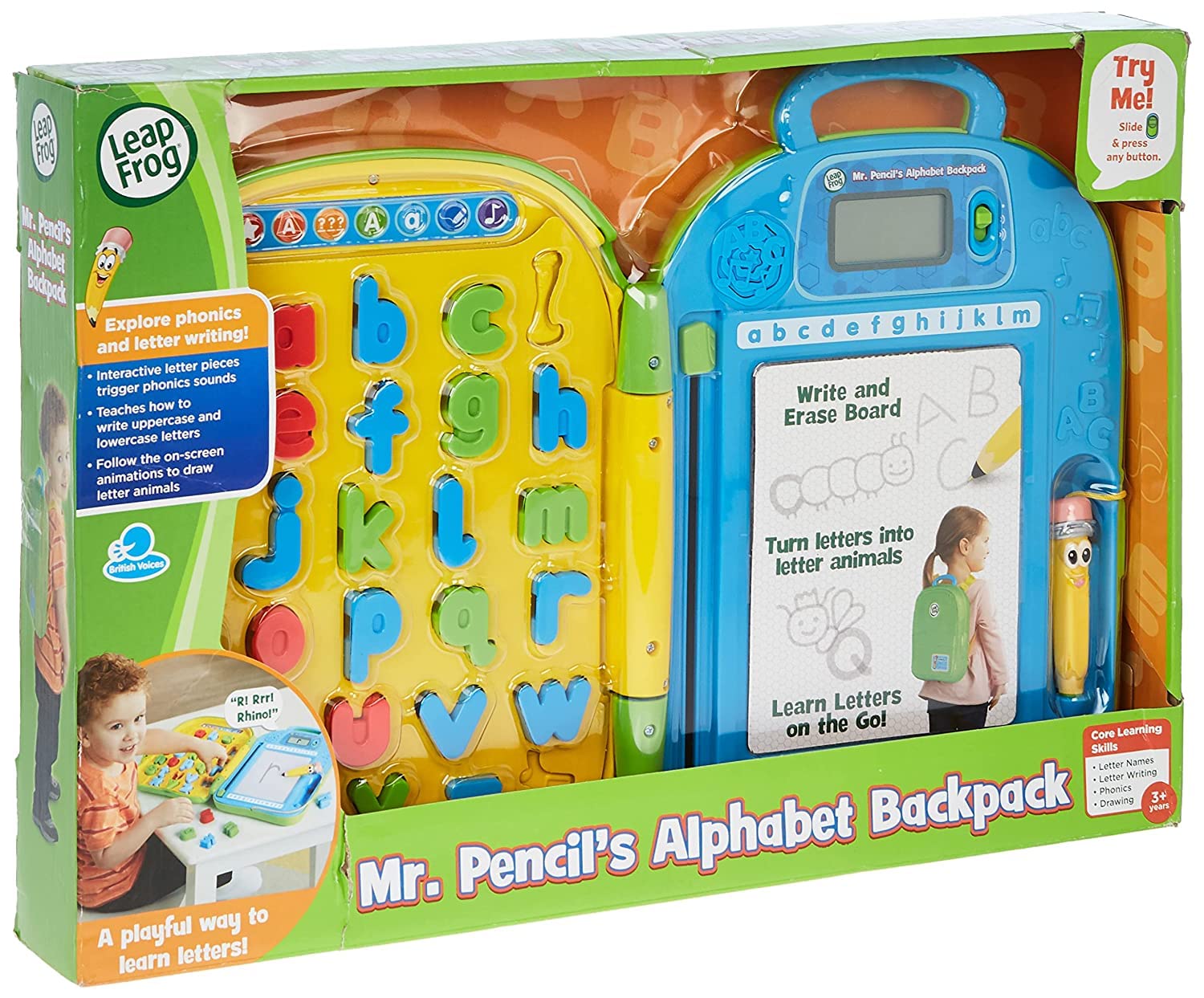 Leapfrog Mr Pencil's Alphabet Backpack Interactive Learning Toy