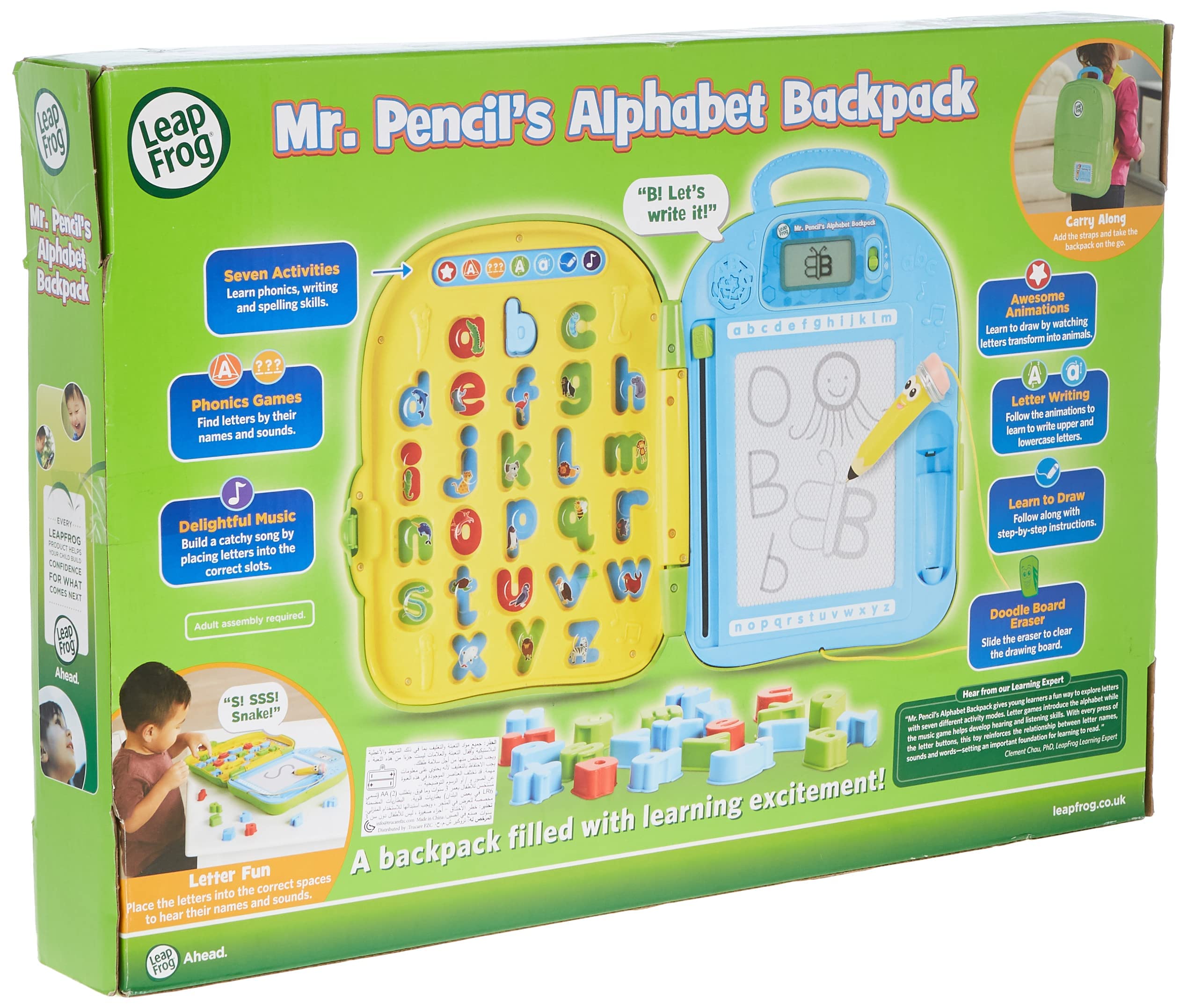 Leapfrog Mr Pencil's Alphabet Backpack Interactive Learning Toy
