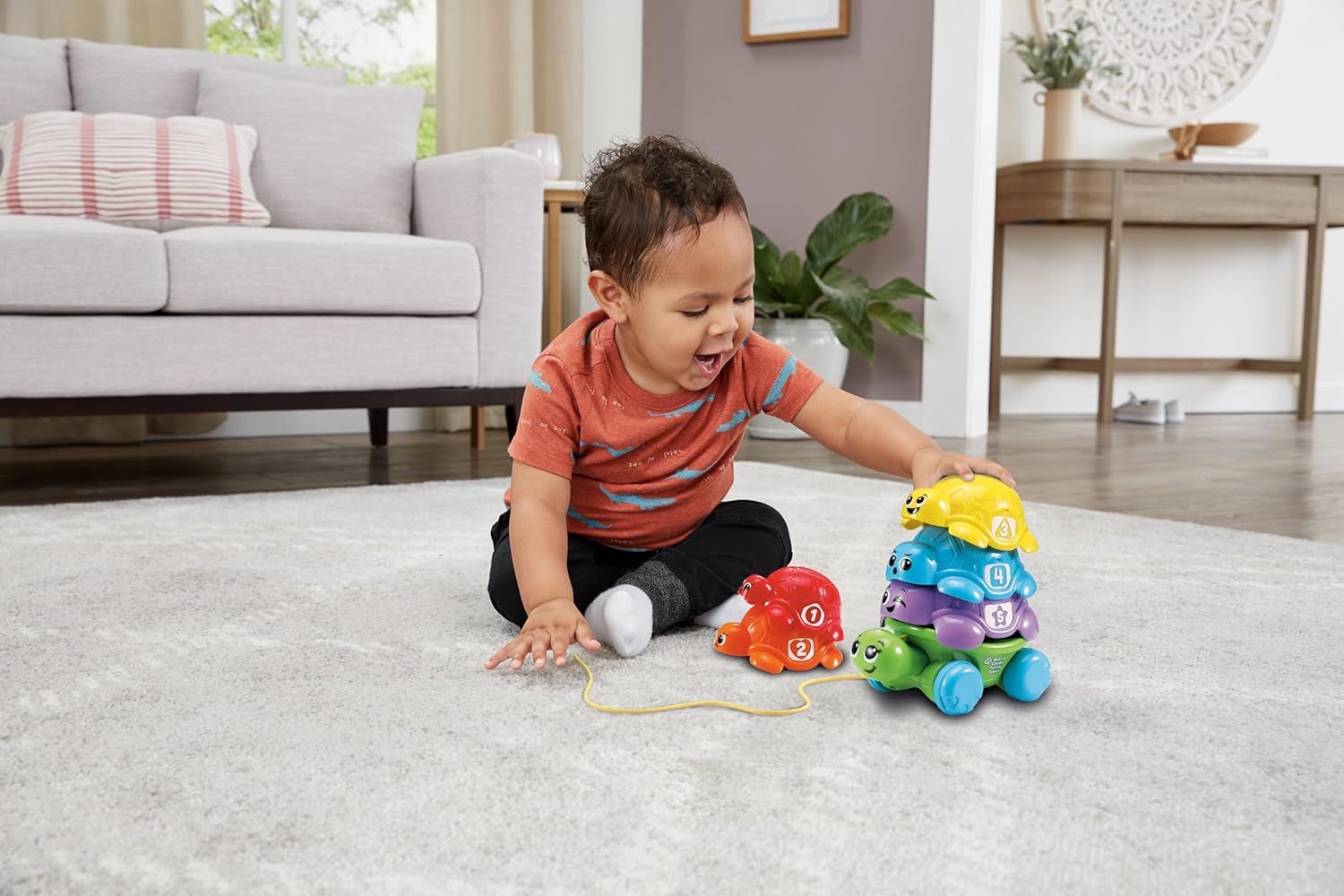 Leapfrog Nest & Count Turtle Tower, Pull Along