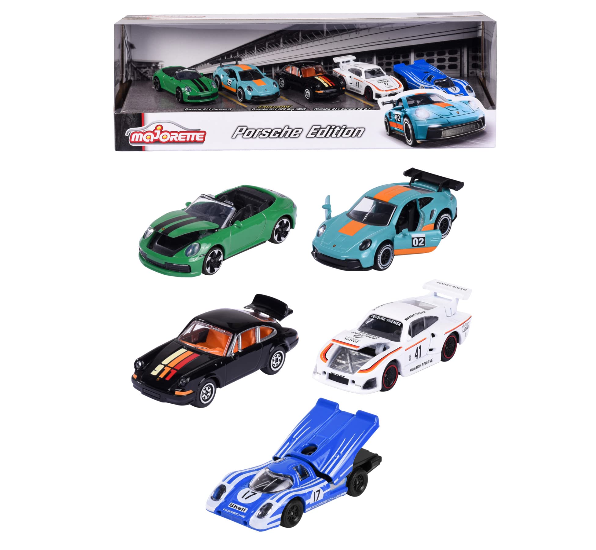 Majorette 212053172 Porsche Motorsport Gift Pack (Set of 5 Toy Cars)