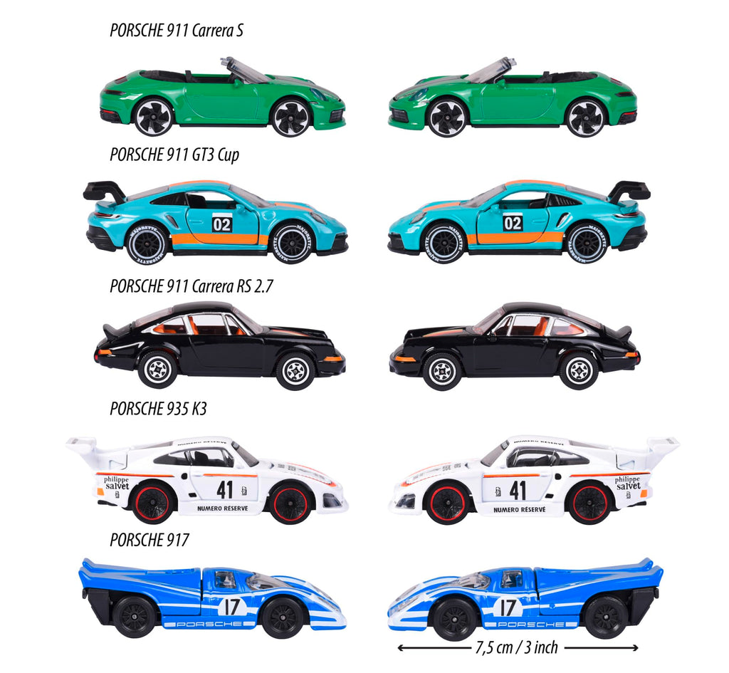 Majorette 212053172 Porsche Motorsport Gift Pack (Set of 5 Toy Cars)