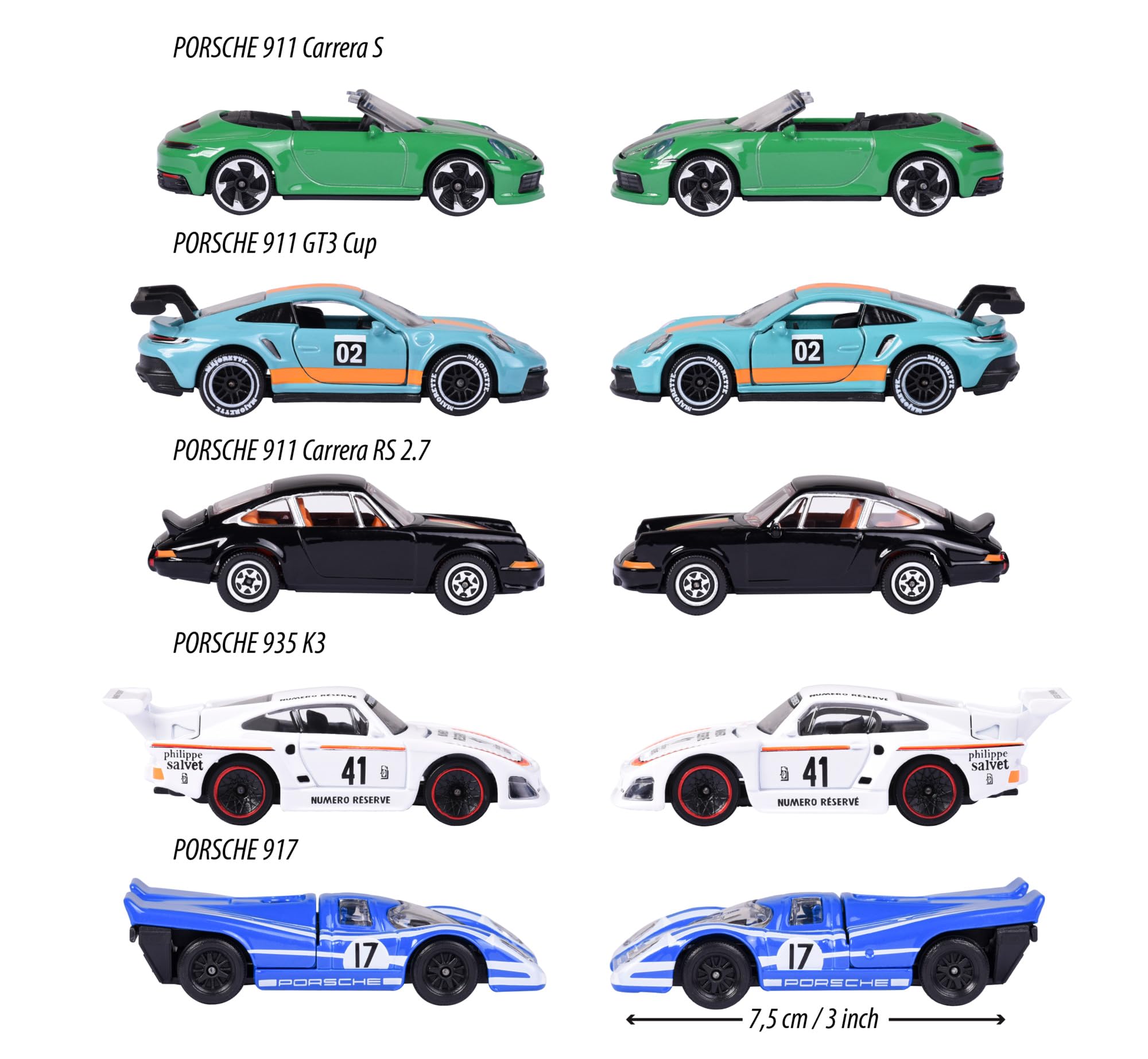 Majorette 212053172 Porsche Motorsport Gift Pack (Set of 5 Toy Cars)