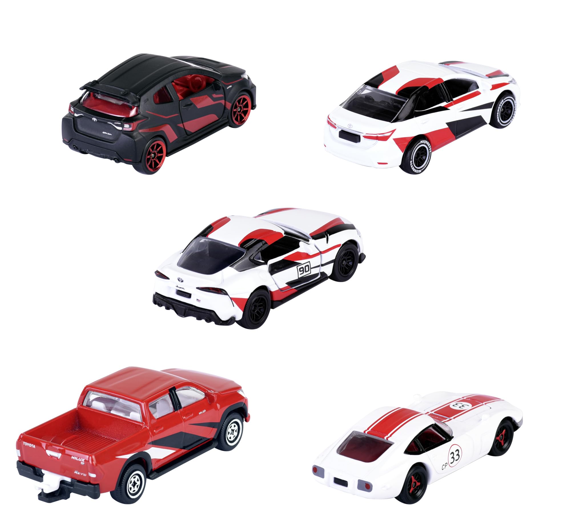 Majorette Toyota Racing Toy Cars (Gift Set of 5 Cars)