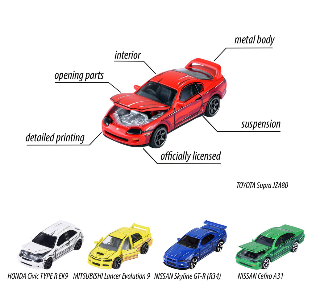 Majorette - Japan Series Diecast Vehicle Giftpack - 5 Pack - Japanese