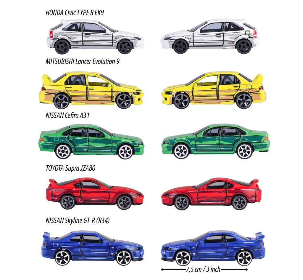Majorette - Japan Series Diecast Vehicle Giftpack - 5 Pack - Japanese