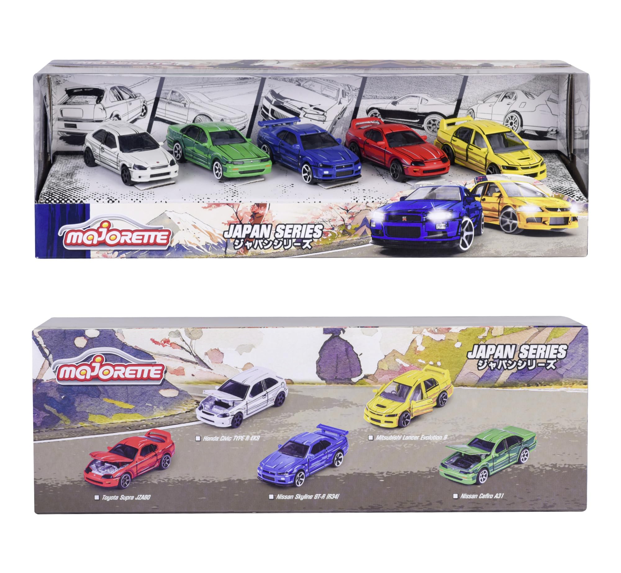 Majorette - Japan Series Diecast Vehicle Giftpack - 5 Pack - Japanese