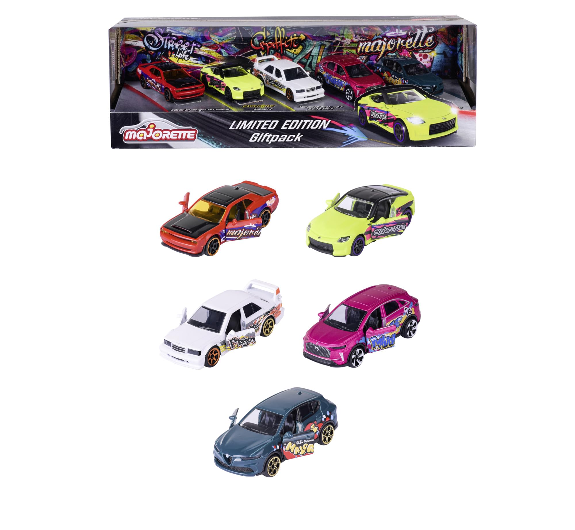 Majorette - Giftpack SL 11 5Pcs - Set of 5 Vehicles Including 2